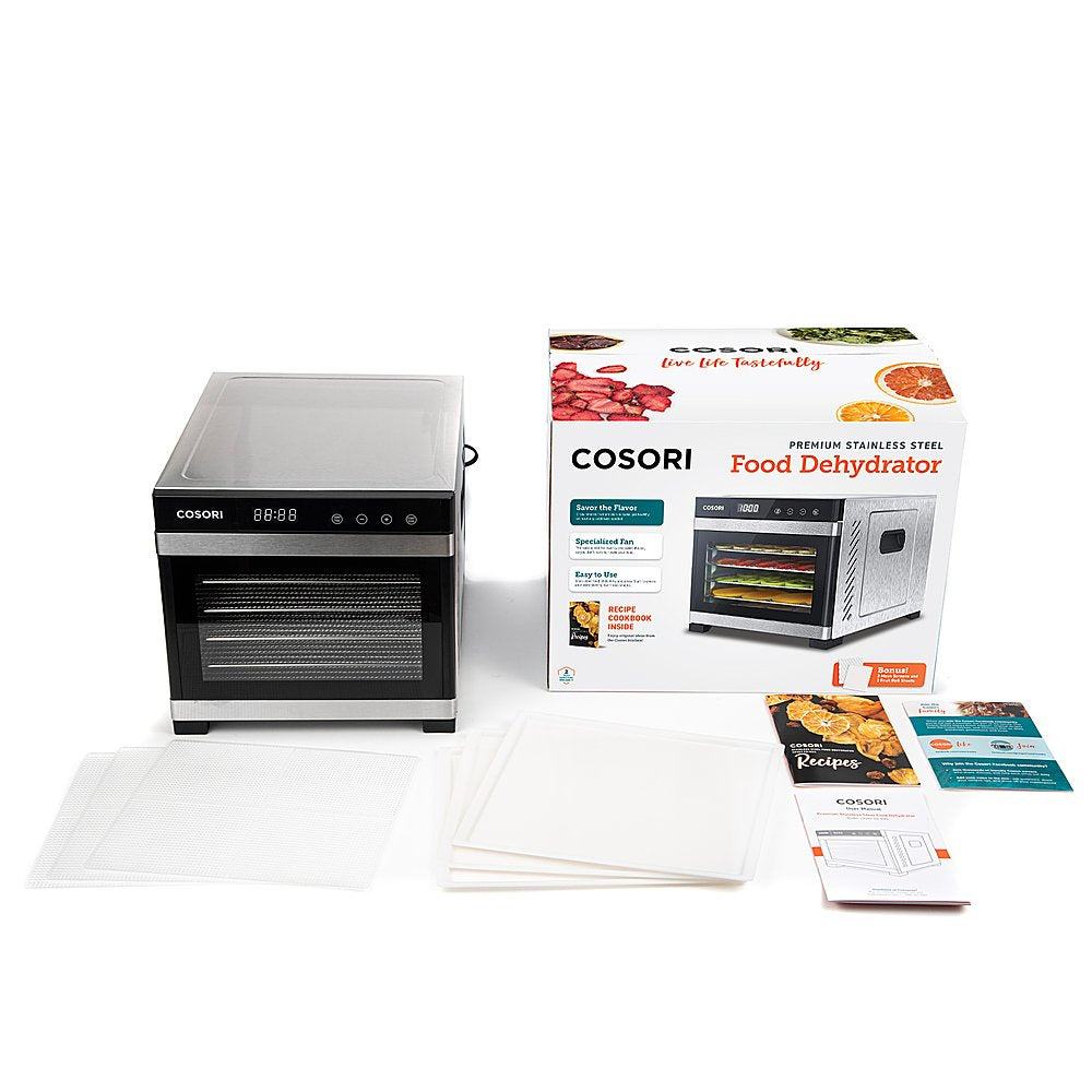 Premium Stainless Steel Food Dehydrator - Silver