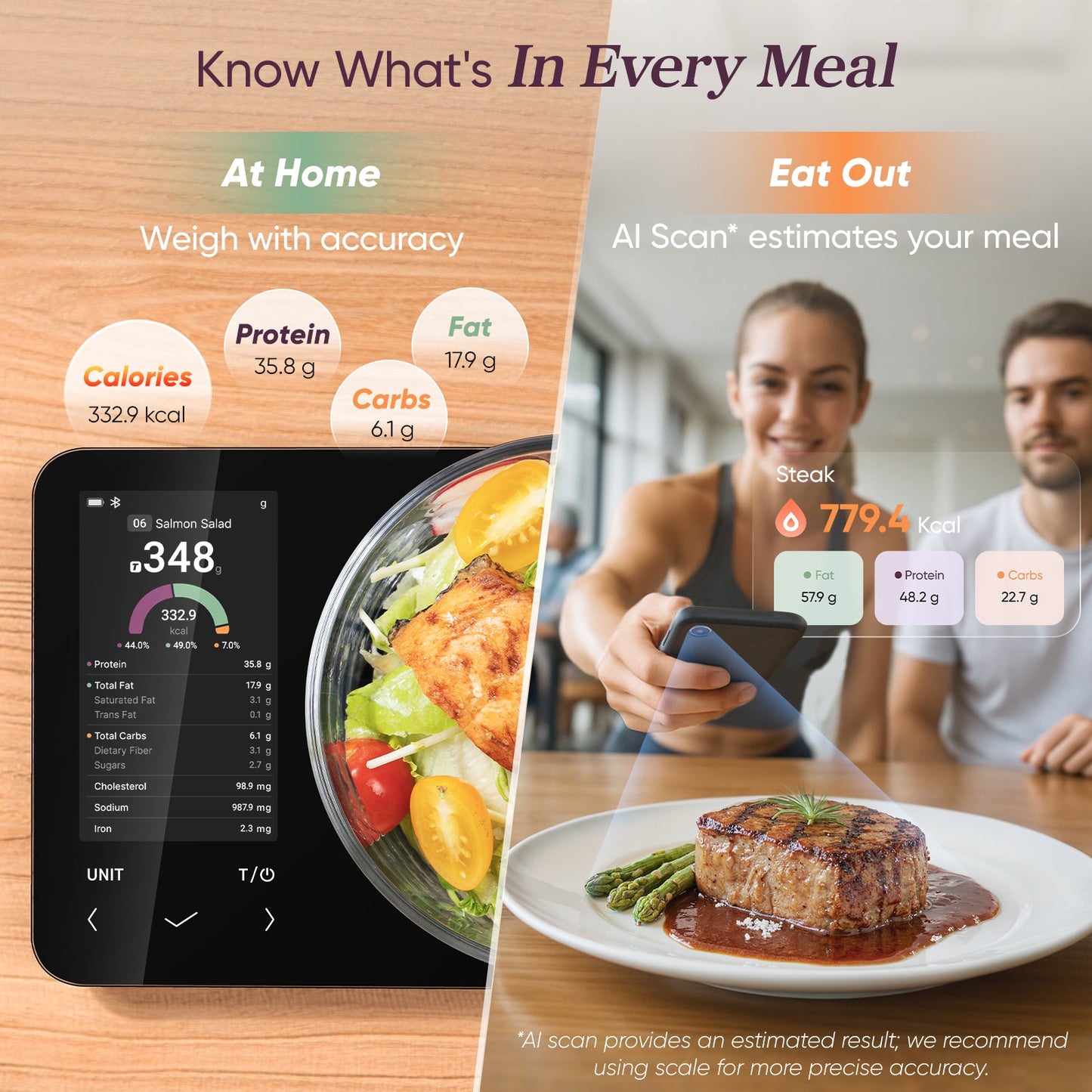 Cosori NutriLens Smart Nutrition Scale